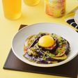 レンジで簡単♪とろとろお月見なすユッケ