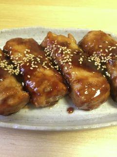 焼肉のたれで簡単!厚揚げの豚バラ巻き-レシピのメイン写真