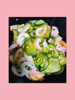 きゅうりとちくわの酢の物-レシピのメイン写真