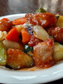 夏野菜の酢豚-レシピのメイン写真