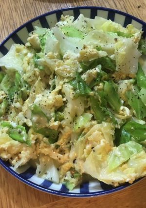 量は適当でも美味しくできるキャベツ卵炒め-レシピのメイン写真