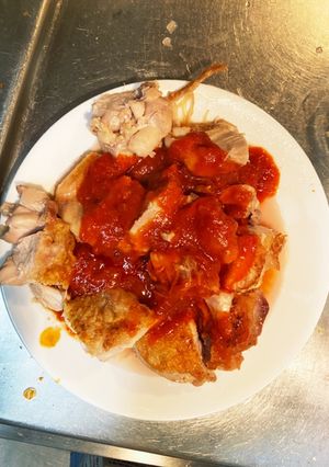 超手抜き 鳥もも肉のトマトソース風味-レシピのメイン写真