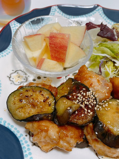 なすと鶏もものガーリックぽん酢炒め-レシピのメイン写真