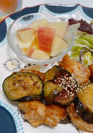 なすと鶏もものガーリックぽん酢炒め-レシピのメイン写真