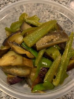【簡単作り置き】ピーマンと茄子の炒め煮-レシピのメイン写真