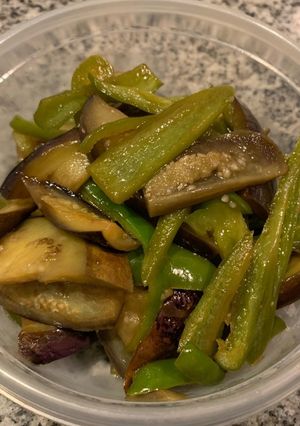 【簡単作り置き】ピーマンと茄子の炒め煮-レシピのメイン写真