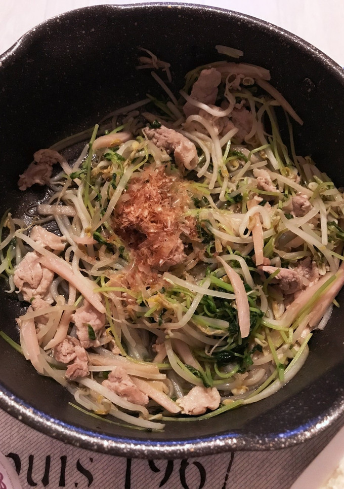 もやし豆苗しようが豚肉-レシピのメイン写真