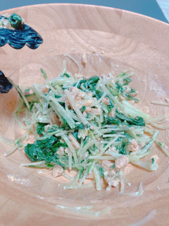 水菜と胡桃の味噌マヨネーズ-レシピのメイン写真