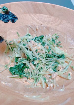 水菜と胡桃の味噌マヨネーズ-レシピのメイン写真