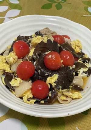 キクラゲとタマゴと豚肉の中華風炒め❤️-レシピのメイン写真