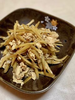 豚肉入りきんぴらごぼう-レシピのメイン写真