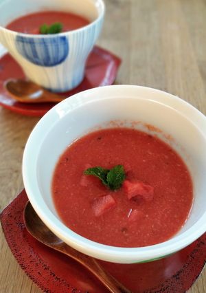 夏に食べたい　すいかのスープ-レシピのメイン写真