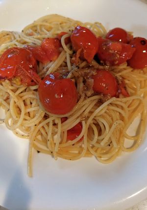 ミニトマトのアンチョビパスタ-レシピのメイン写真