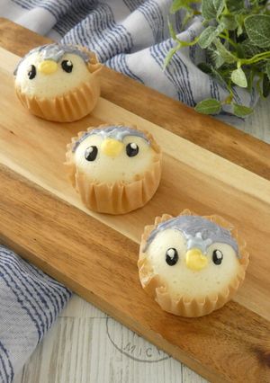 ポッチャマ蒸しパン-レシピのメイン写真
