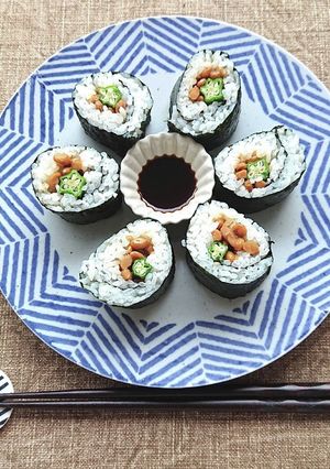 【動画レシピ】オクラ納豆巻き-レシピのメイン写真