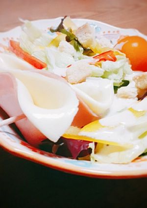 ★本日のシーザーサラダ~ハムチーズ編~★-レシピのメイン写真