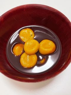 煮崩れたカボチャの煮物でリメイク白玉-レシピのメイン写真