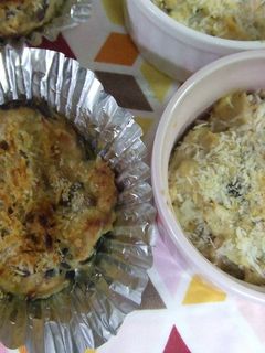 刻んだシイタケ♪と混ぜ混ぜパン粉焼き☆-レシピのメイン写真