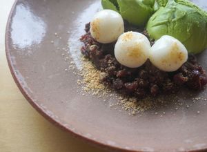 抹茶アイスときなこの白玉ぜんざい-レシピのメイン写真