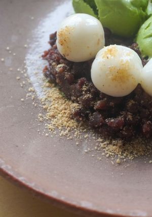 抹茶アイスときなこの白玉ぜんざい-レシピのメイン写真