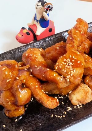 お弁当にも!鶏胸肉の甘唐揚げ-レシピのメイン写真