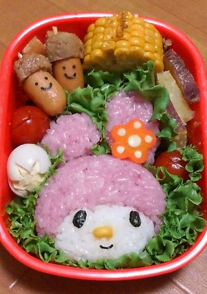 マイメロディちゃんのキャラ弁-レシピのメイン写真