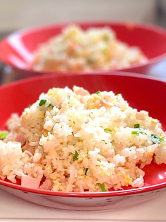 娘も作れる!ズボラに作るエビ塩炒飯-レシピのメイン写真