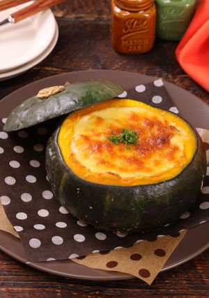 まるごとパンプキングラタン-レシピのメイン写真