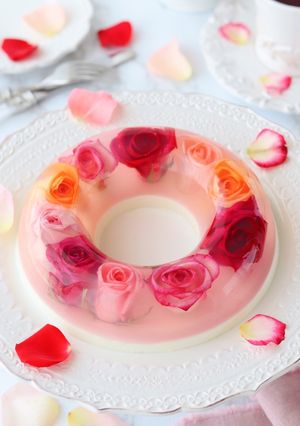 薔薇のチーズケーキ-レシピのメイン写真