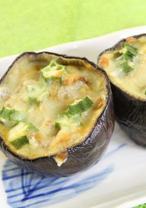 梵天丸（丸ナス）カレーミートグラタン♪-レシピのメイン写真