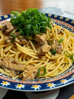 ネギ盛り★サバ缶バターパスタ-レシピのメイン写真