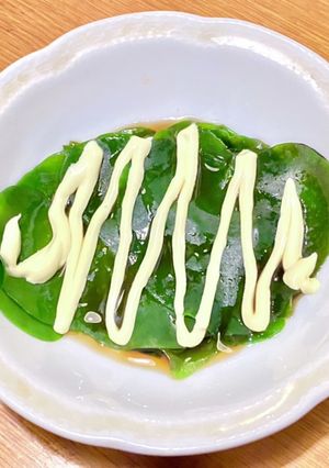 超絶簡単！味付け自由おかわかめのおひたし-レシピのメイン写真