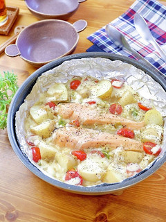 鮭と野菜のみそチーズ焼き-レシピのメイン写真