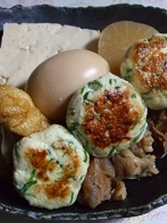 ヘルシーおでんだね♪おから鶏つくね-レシピのメイン写真