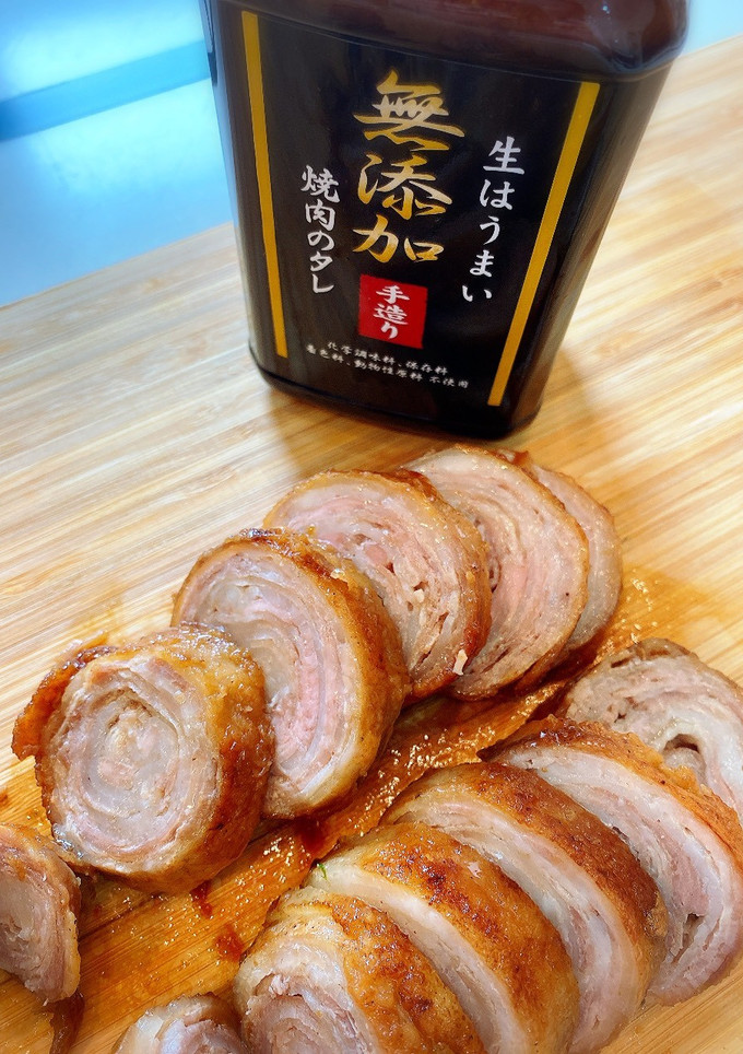 無添加焼肉のたれで豚こまミルフィーユ焼豚-レシピのメイン写真