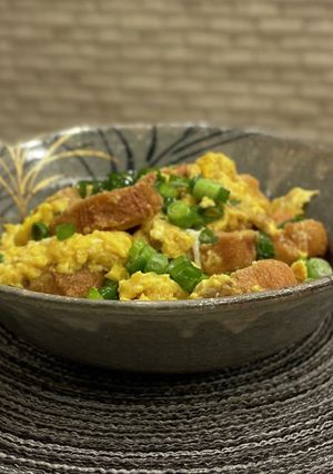 コスパ◎簡単！お麩のふわふわ卵とじ-レシピのメイン写真