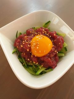 無添加焼肉のたれで作る 旨馬肉ユッケ-レシピのメイン写真