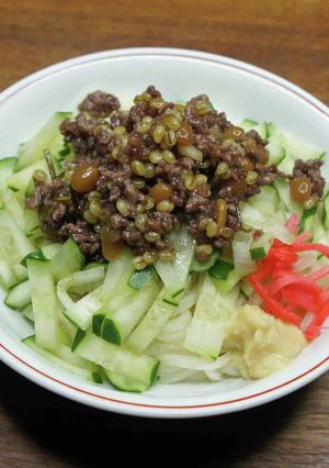 金山寺肉味噌でじゃじゃ麺風-レシピのメイン写真