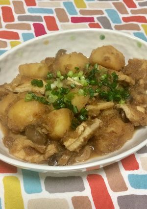 超簡単☆こってりおろしきつね揚げじゃが！-レシピのメイン写真