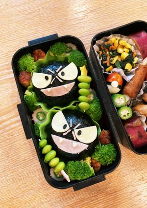 キャラ弁　ポケモン　ゴース-レシピのメイン写真