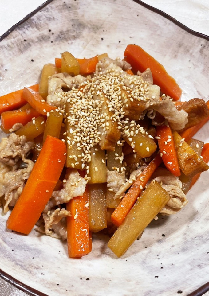きんぴら風さつま揚げと大根の炒め物-レシピのメイン写真