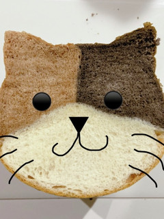 三毛猫パン☆ミルク食パン☆ネコパン-レシピのメイン写真