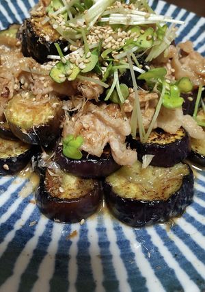 なすと豚バラのあっさりポン酢炒め♪-レシピのメイン写真