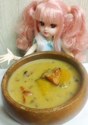 リカちゃん♡チキンとかぼちゃの白しちゅー-レシピのメイン写真