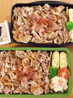 牛丼弁当 21/8.17-レシピのメイン写真