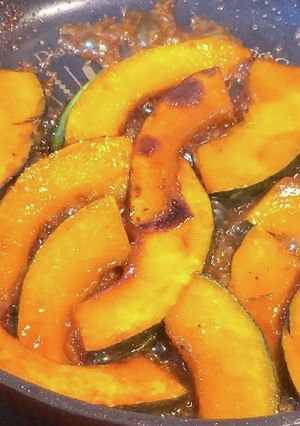 人気！簡単時短やみつき！かぼちゃの甘辛煮-レシピのメイン写真