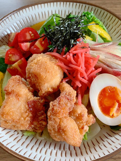 唐揚げサラダ冷麺-レシピのメイン写真