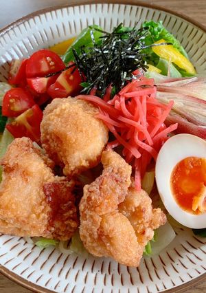 唐揚げサラダ冷麺-レシピのメイン写真