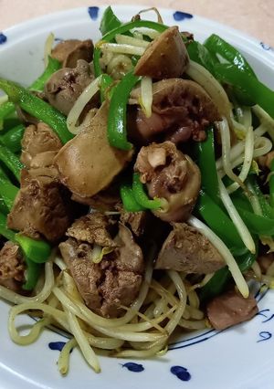 簡単☆鶏レバーの野菜炒め-レシピのメイン写真