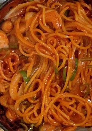アウトドア・ナポリタン-レシピのメイン写真